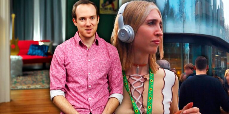 Christian Cleo 90 Day Fiance montage him in pink shirt her in headphones