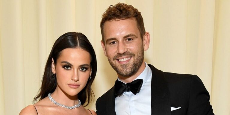 Nick Viall et Natalie Joy, anciens diplômés du baccalauréat, révèlent avec enthousiasme le sexe de leur premier bébé