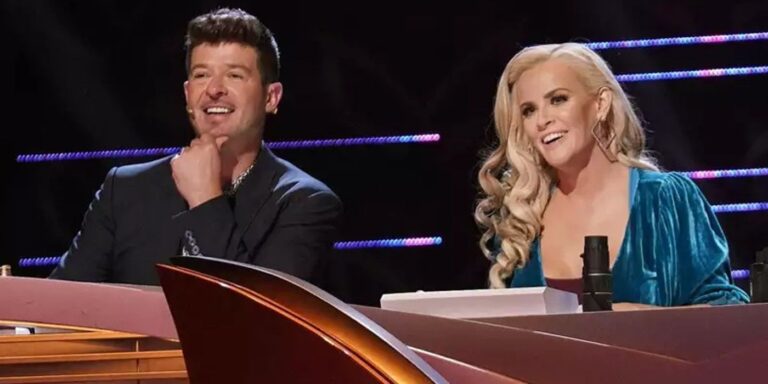 Robin Thicke et Jenny McCarthy Wahlberg révèlent combien de temps ils resteront avec le chanteur masqué
