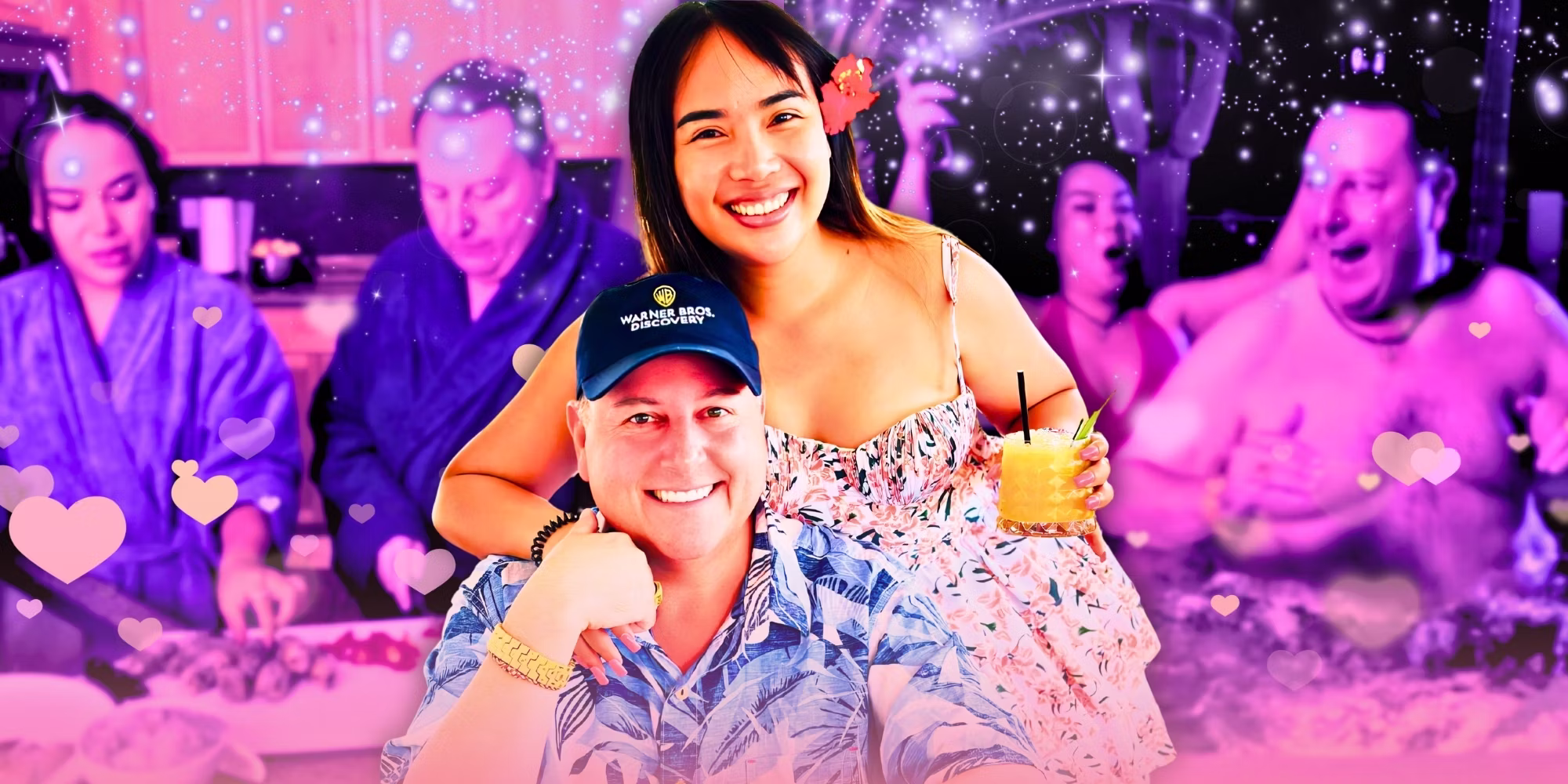 David Toborowsky & Annie Suwan 90 Day Fiancé in 3 side by side images from the show and IG