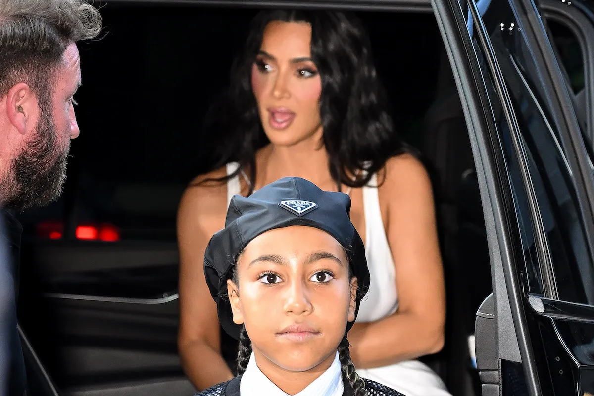 North West et Kim Kardashian, qui ont eu de la crème glacée au milieu du drame de Kanye West Song, en 2024
