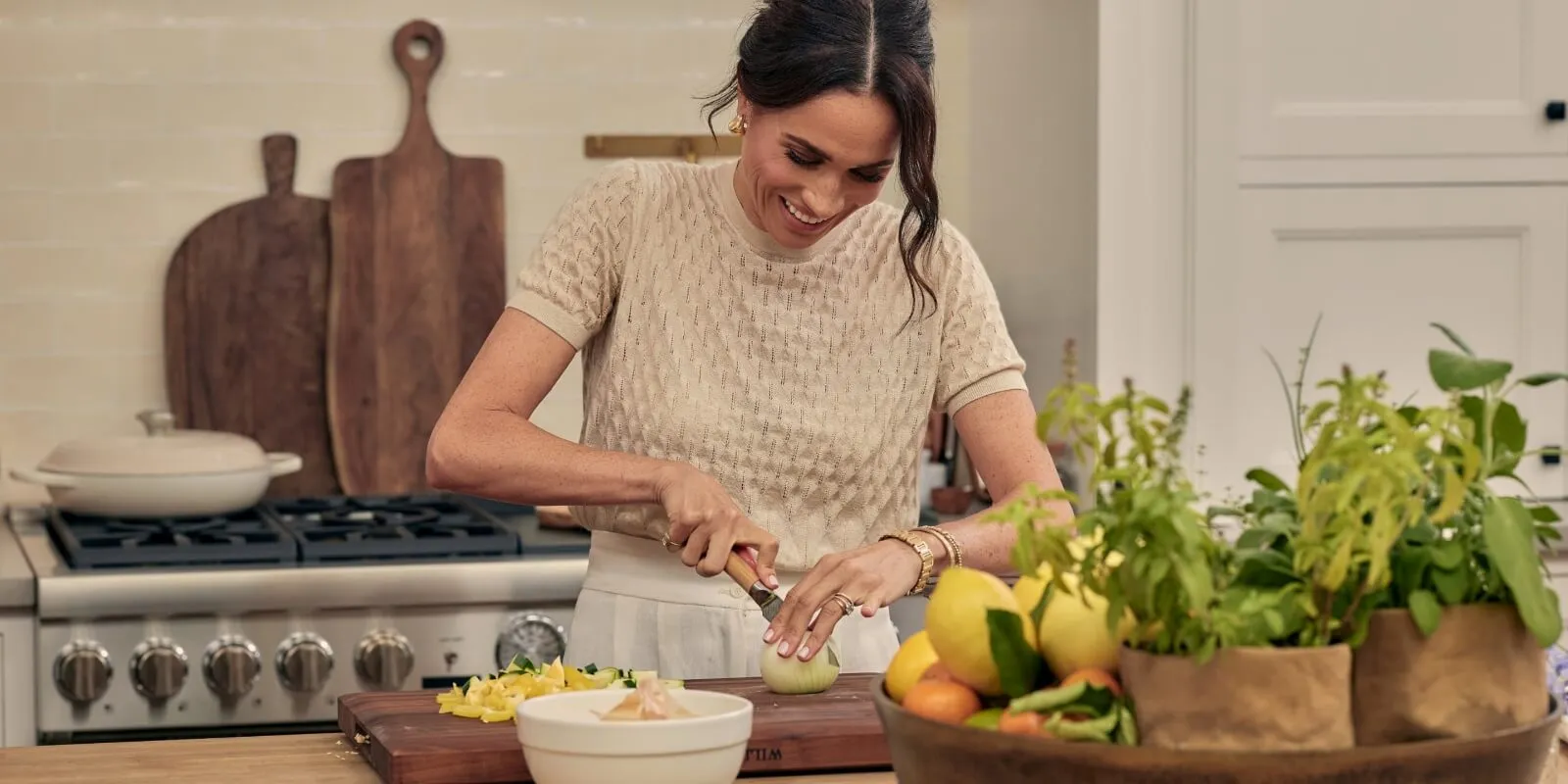 Meghan Markle sur le tournage de 'With Love, Meghan'
