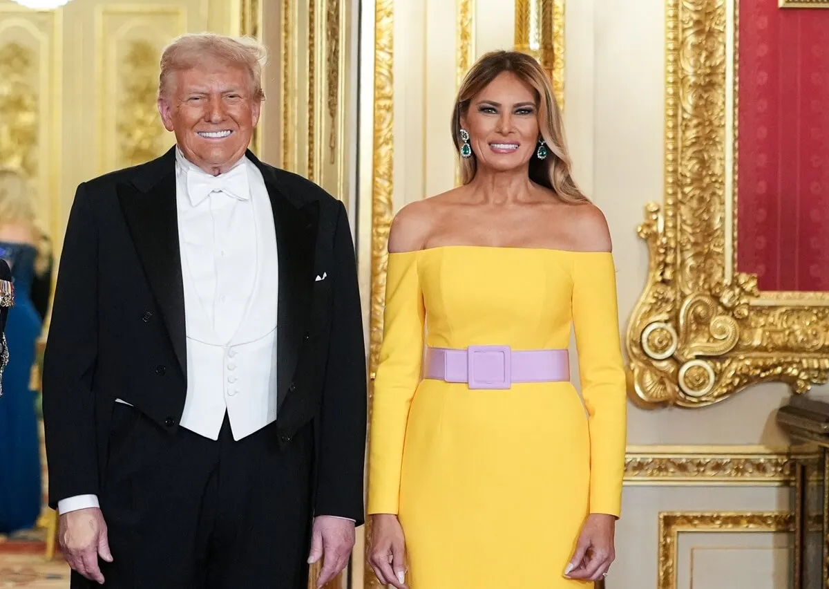La robe de banquet d'État de Melania Trump rappelle la robe virale ; Quelle couleur voyez-vous ?